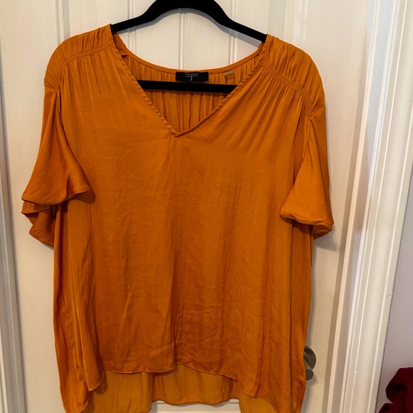 Tahari Women's Mustard Blouse - Picture 1 of 4